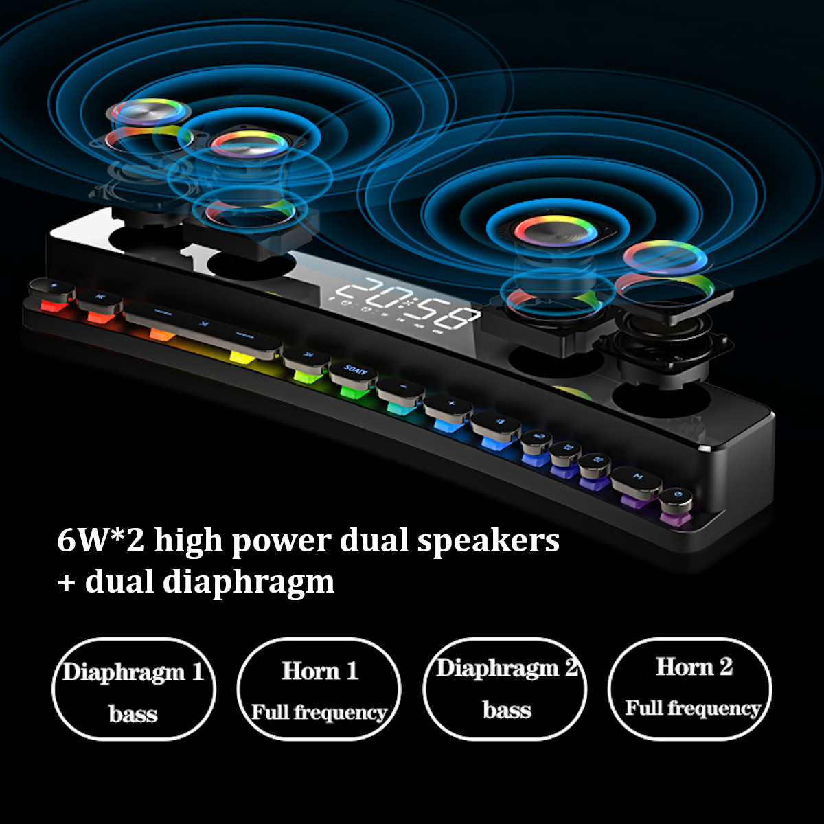 SOAIY-SH39-bluetooth-50-Wireless-Gaming-Speaker-Soundbar-Colorful-Light-HIFI-Sound-Quality-Desktop-A-1942565-6