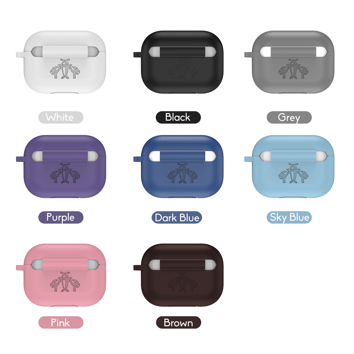 Silicone-Shockproof-Earphone-Storage-Case-with-KeyChain-for-Apple-Airpods-3-Airpods-Pro-1648018-12