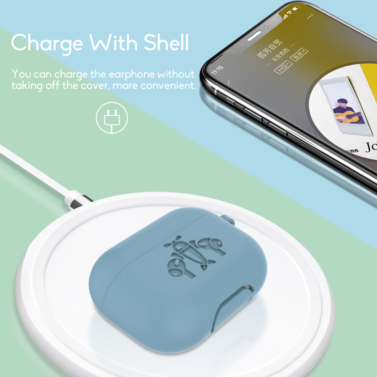 Silicone-Shockproof-Earphone-Storage-Case-with-KeyChain-for-Apple-Airpods-3-Airpods-Pro-1648018-4