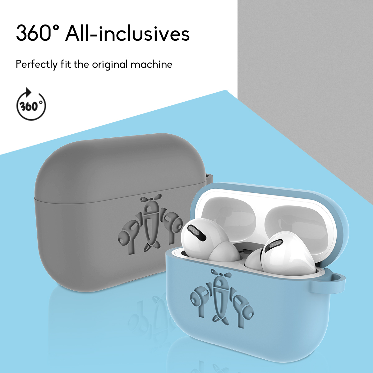 Silicone-Shockproof-Earphone-Storage-Case-with-KeyChain-for-Apple-Airpods-3-Airpods-Pro-1648018-5