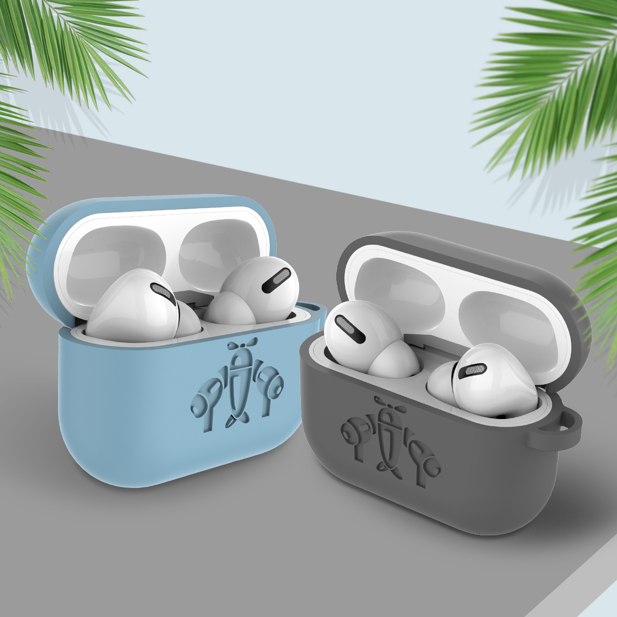 Silicone-Shockproof-Earphone-Storage-Case-with-KeyChain-for-Apple-Airpods-3-Airpods-Pro-1648018-10