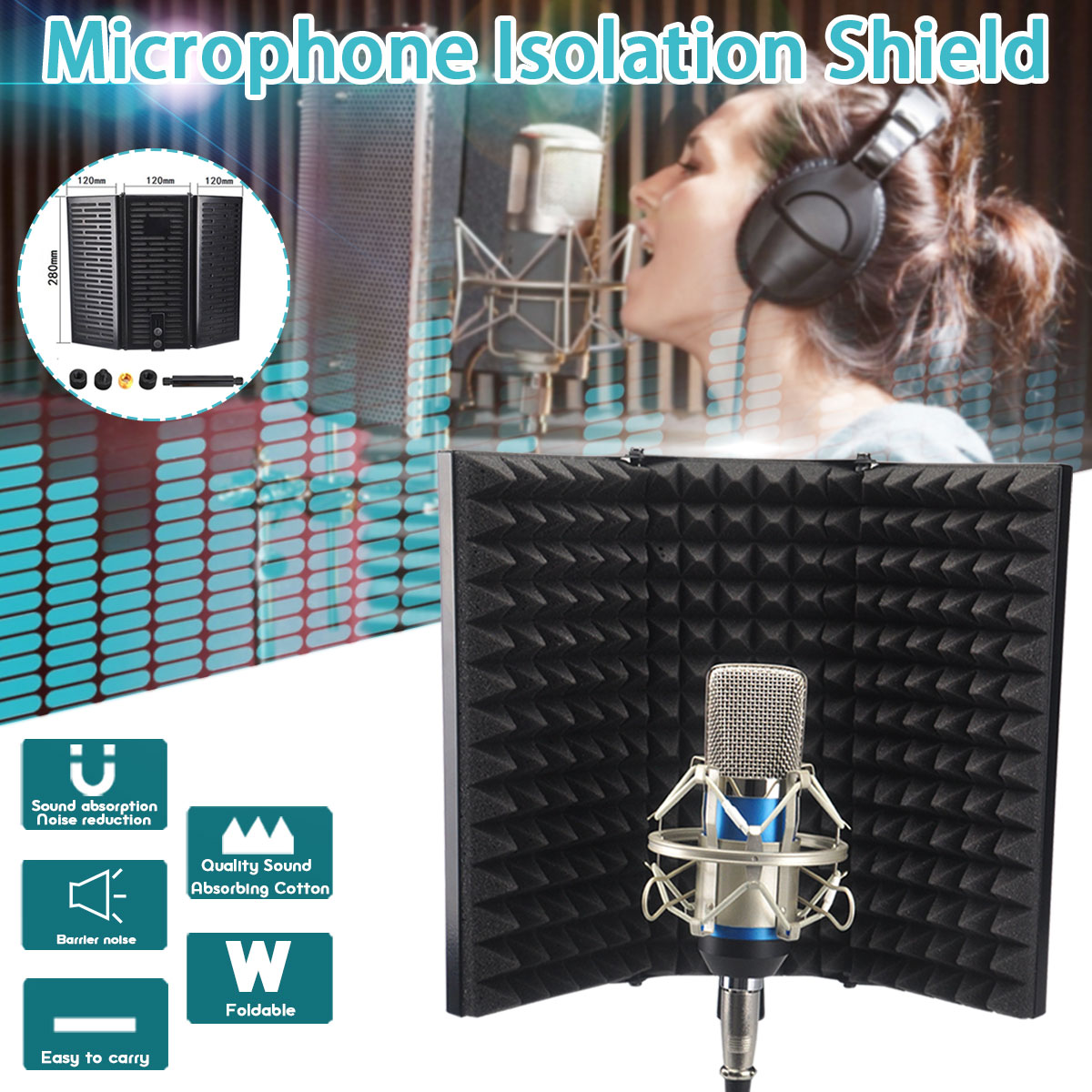 Studio-Microphone-Isolation-Shield-Recording-Foam-Panel-1514860-1