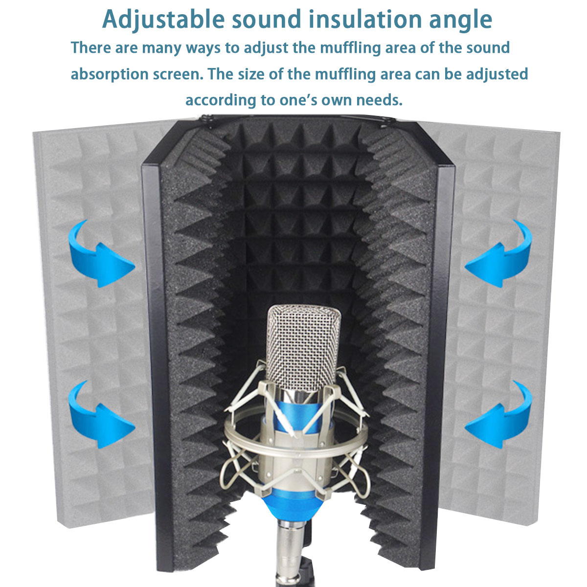 Studio-Microphone-Isolation-Shield-Recording-Foam-Panel-1514860-5