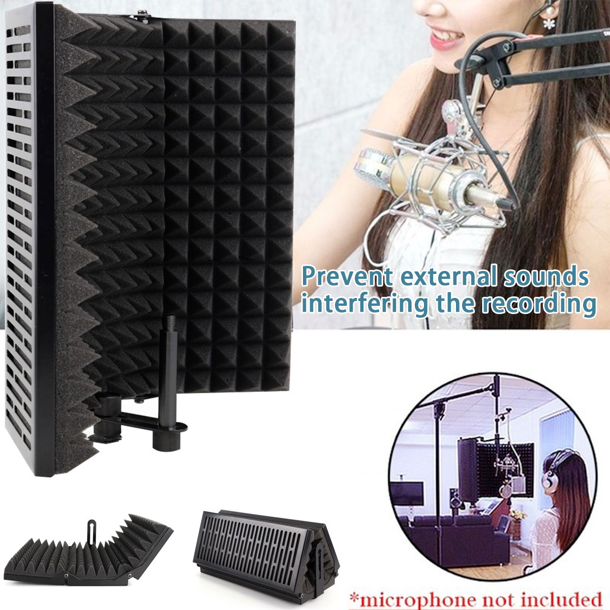 Studio-Microphone-Isolation-Shield-Recording-Foam-Panel-1514860-6