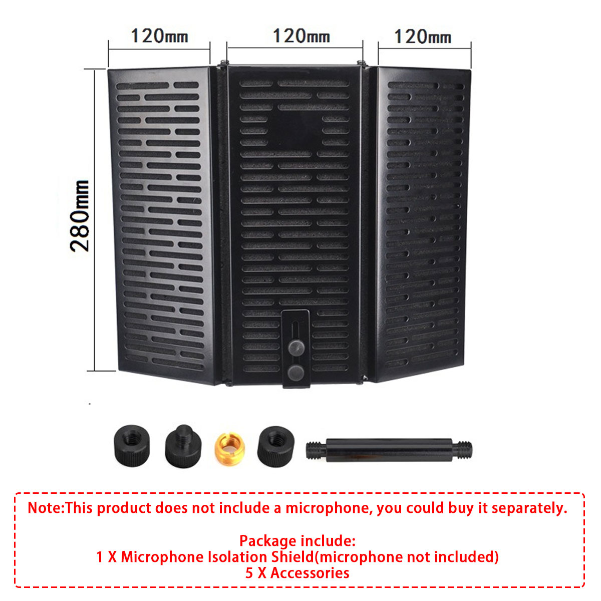 Studio-Microphone-Isolation-Shield-Recording-Foam-Panel-1514860-10