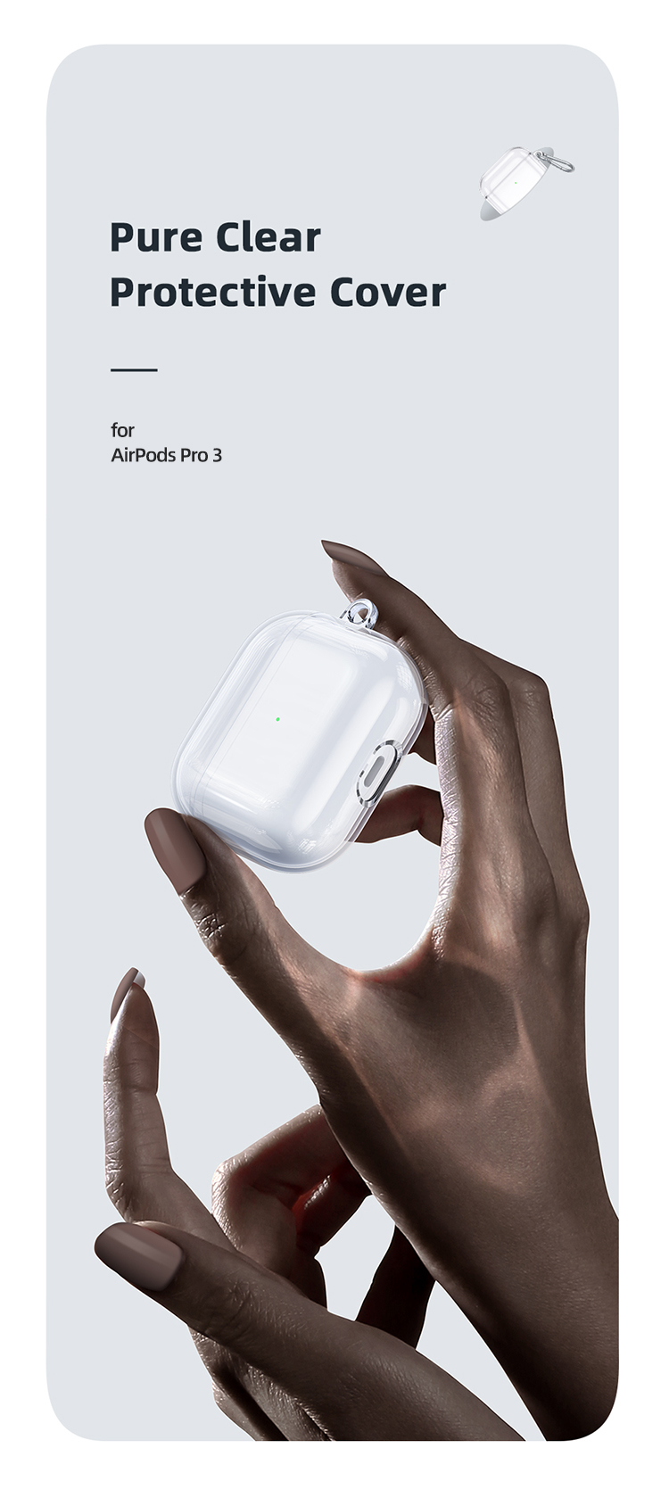 USAMS-Ultra-Thin-Transparent-Anti-Scratch-Non-Yellow-TPU-Earphone-Storage-Case-with-Keychain-for-App-1908728-1