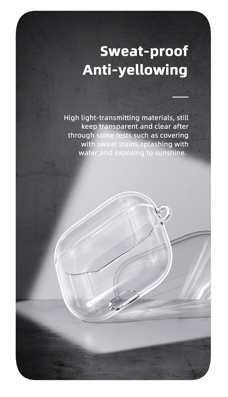 USAMS-Ultra-Thin-Transparent-Anti-Scratch-Non-Yellow-TPU-Earphone-Storage-Case-with-Keychain-for-App-1908728-4