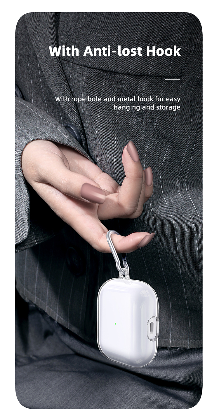 USAMS-Ultra-Thin-Transparent-Anti-Scratch-Non-Yellow-TPU-Earphone-Storage-Case-with-Keychain-for-App-1908728-9