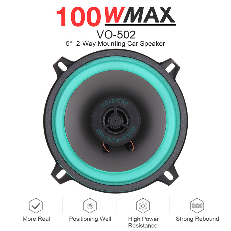 VO-502-5quot-2-Way-Mounting-Car-Speaker-100W-Car-Stereo-Speaker-HiFi-Audio-Vehicle-Coaxial-Speaker-A-1716308-2