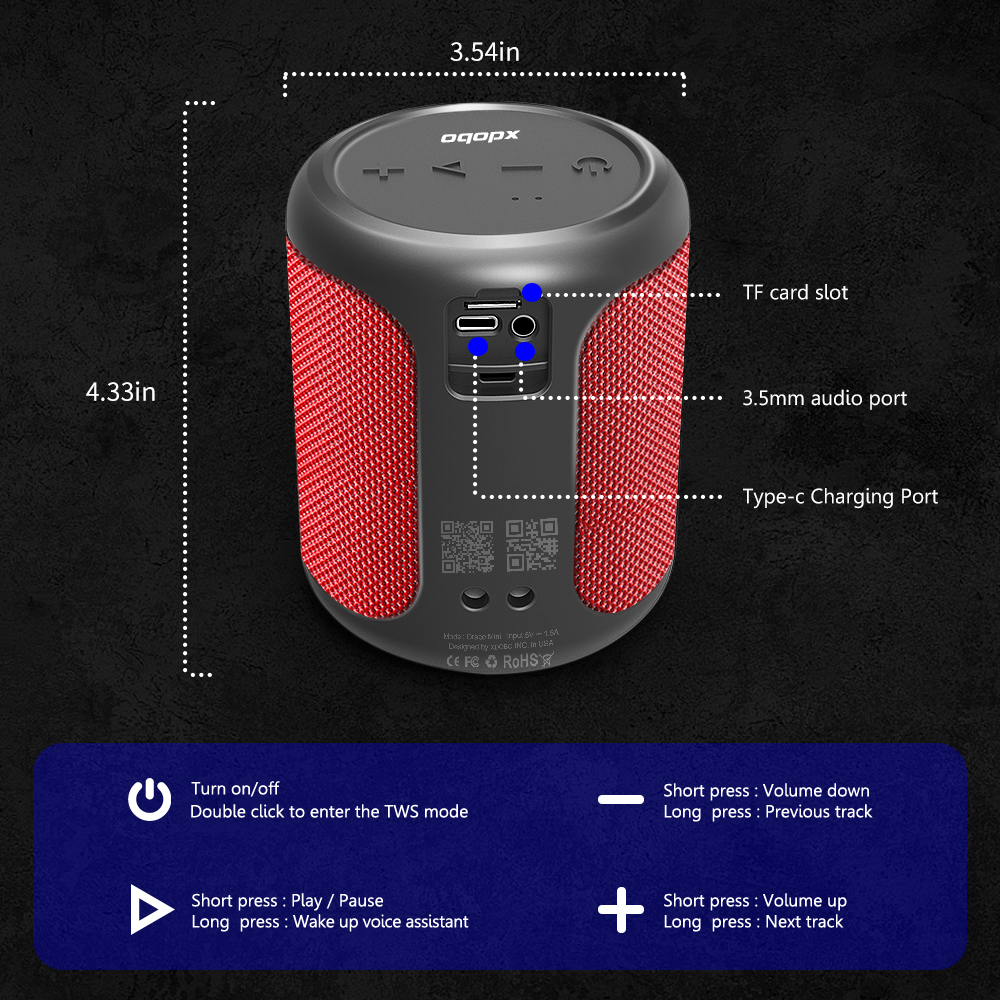 XDOBO-Mini-Speakers-15W-bluetooth-Speaker-Portable-Speaker-HIFI-Stereo-Sound-TWS-AUX-Wireless-Subwoo-1940600-12