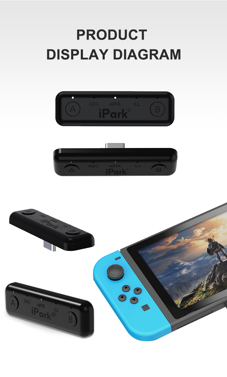 iPark-SDA-100-bluetooth-Wireless-Audio-Adapter-Type-C-Headphone-Transmitter-for-Nintendo-Switch-Lite-1825246-16