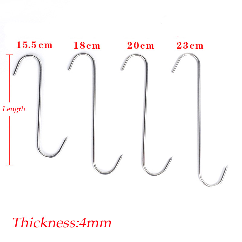 Honana-10pcs--Lot-Stainless-Steel-Round-S-Shaped-Hook-Kitchen-Beef-Chicken-BBQ-Sticks-Needle-1291509-9