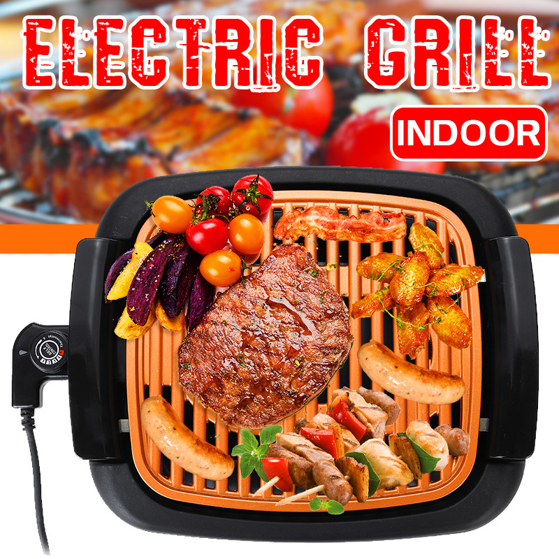 Smokeless-Electric-Roast-BBQ-Grill-Indoor-Grill-Nonstick-Pan--Portable-Outdoor-Barbecue-Grill-1628470-1