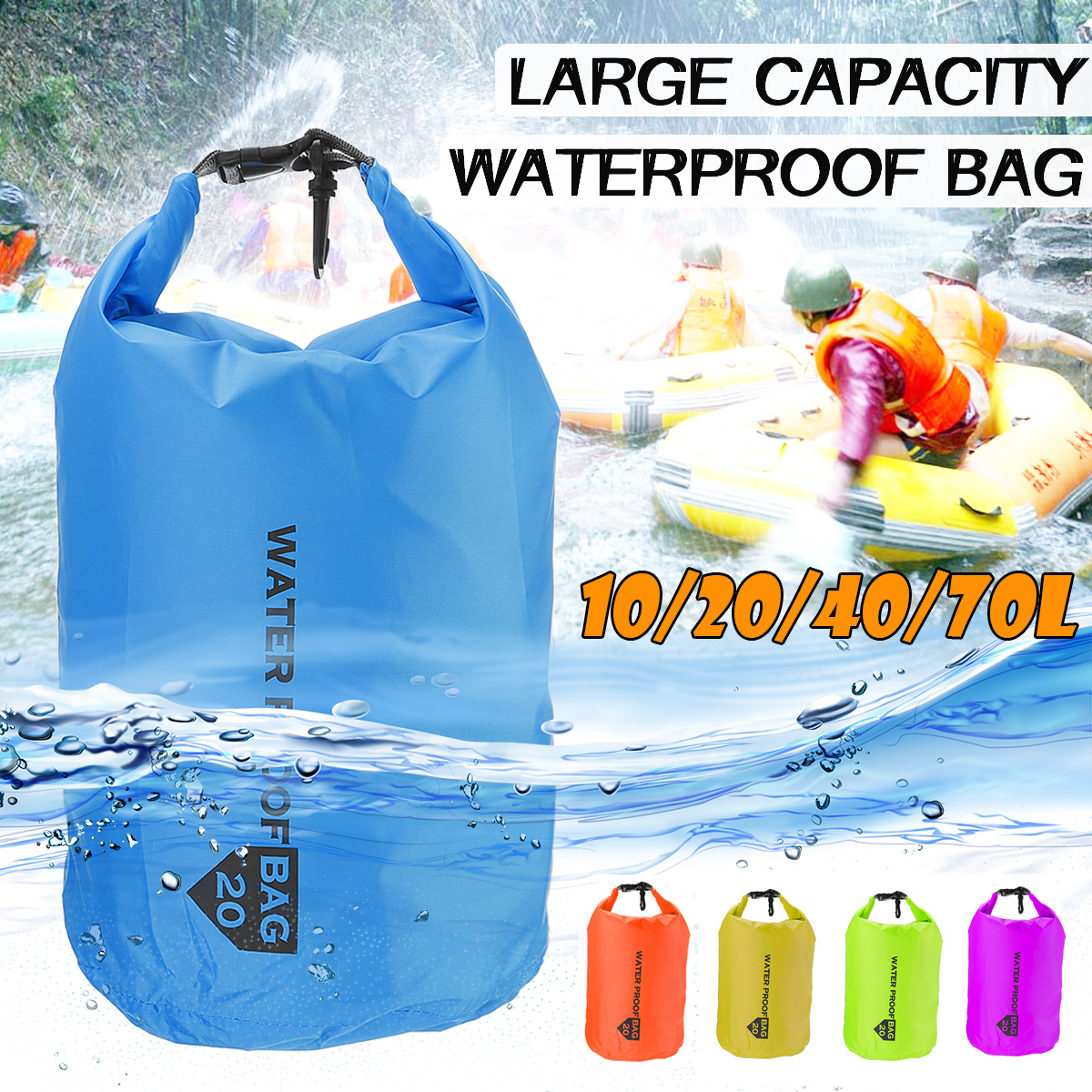 10L-20L-40L-70L-Waterproof-Bag-Dry-Sack-Storage-Pack-For-Kayak-Canoeing-Camping-Travel-1531416-1