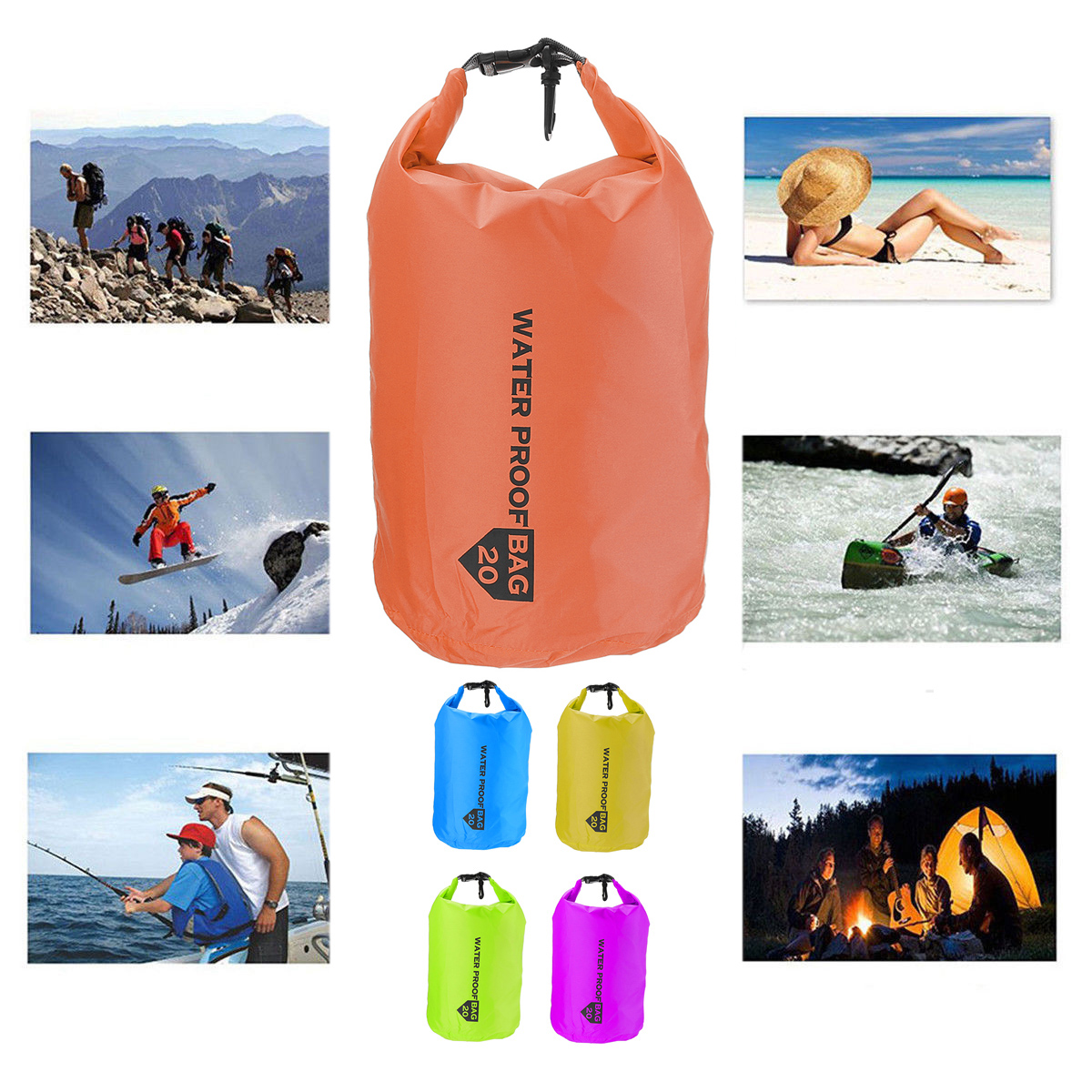 10L-20L-40L-70L-Waterproof-Bag-Dry-Sack-Storage-Pack-For-Kayak-Canoeing-Camping-Travel-1531416-8