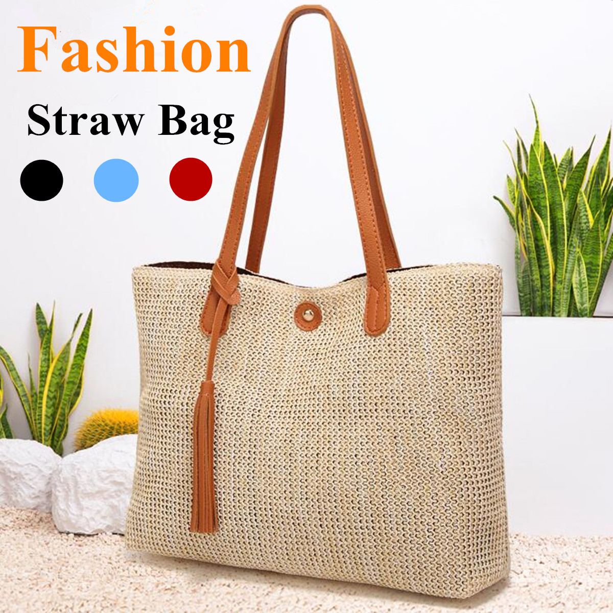 11L-Women-Straw-Tassel-Handbag-Beach-Shoulder-Bag-Shopping-Tote-Bag-Outdoor-Travel-1521865-1