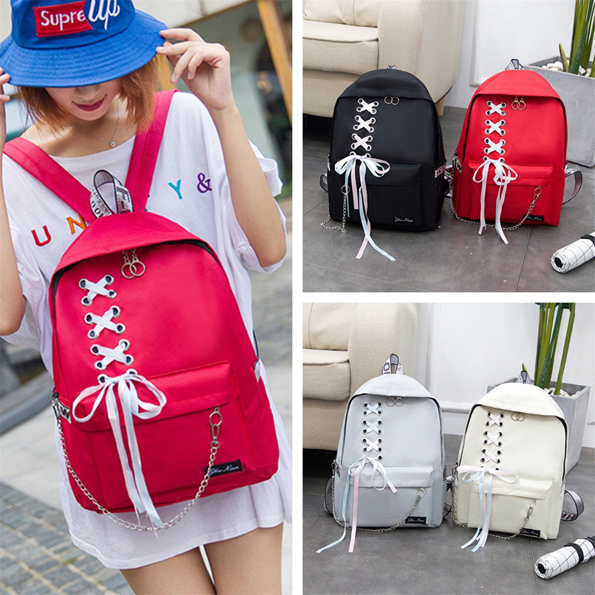 15L-Canvas-Backpack-Student-School-Rucksack-Shoulder-Bag-Outdoor-Travel-1549518-10