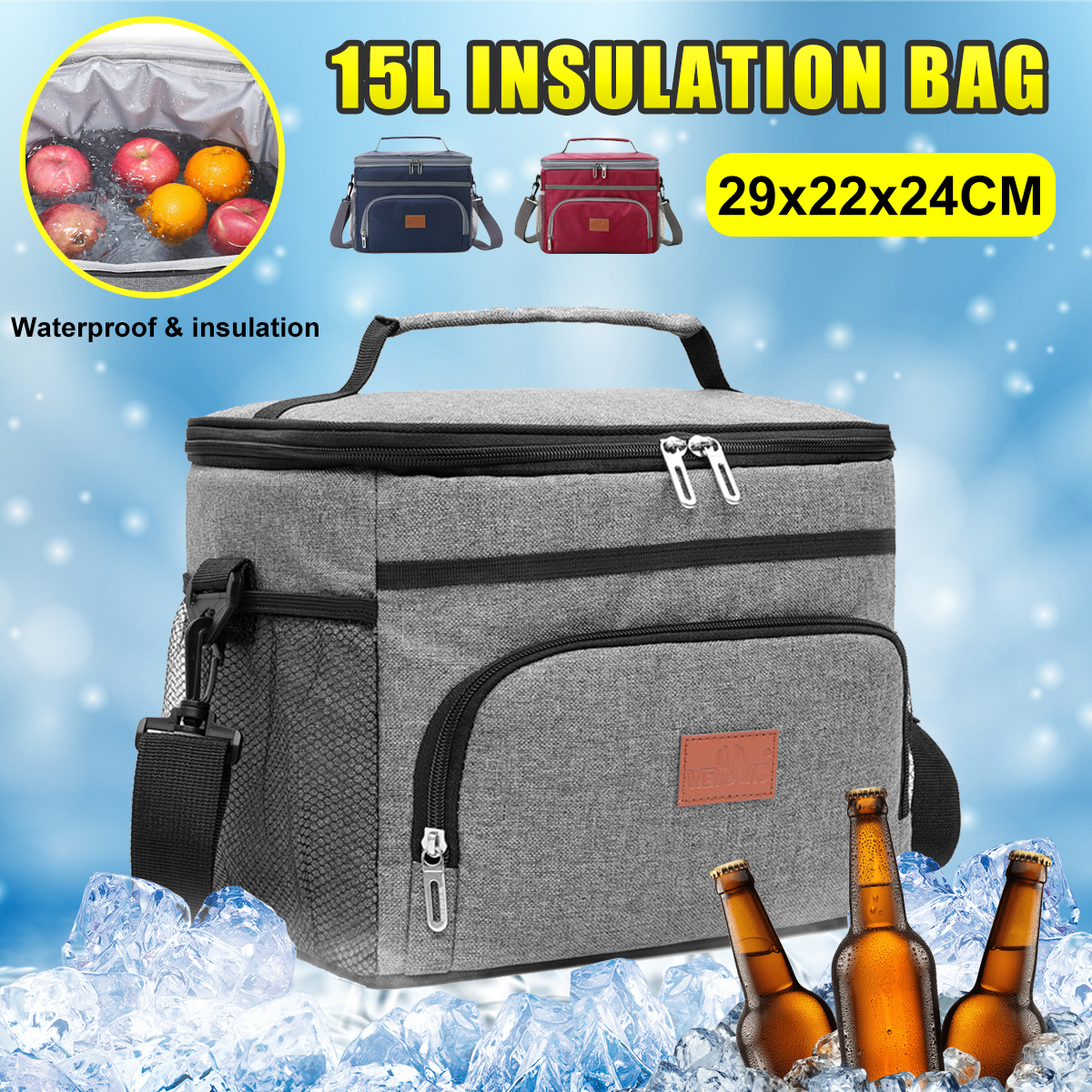 15L-Insulated-Picnic-Bag-Thermal-Food-Container-Handbag-Lunch-Bag-Outdoor-Camping-Travel-1872430-1