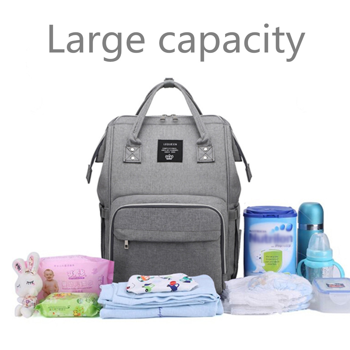 15L-Outdoor-Travel-USB-Mummy-Backpack-Waterproof-Baby-Diapers-Nappy-Women-Bags-1427957-3
