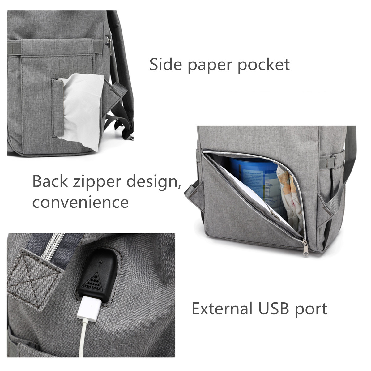 15L-Outdoor-Travel-USB-Mummy-Backpack-Waterproof-Baby-Diapers-Nappy-Women-Bags-1427957-5