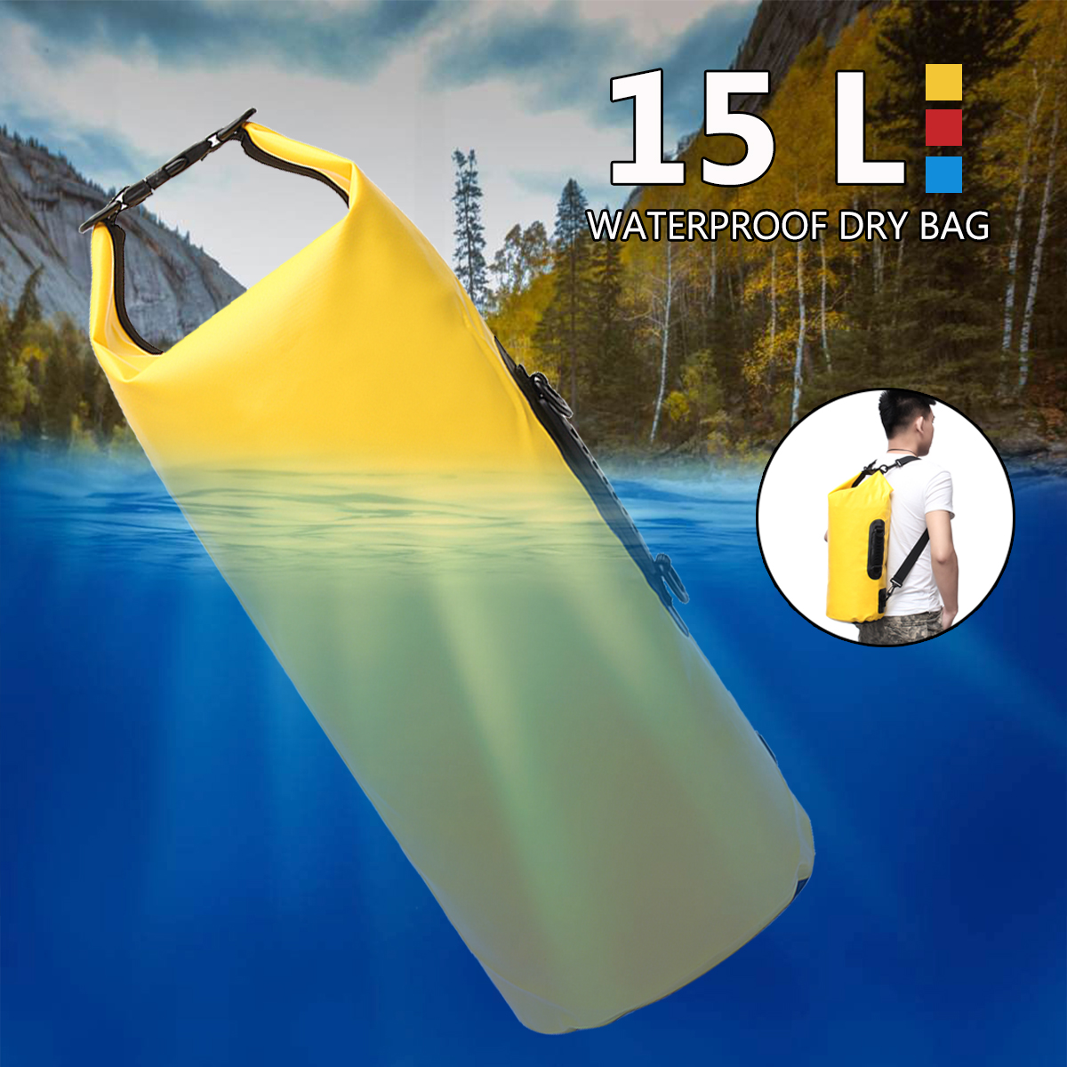 15L-Sports-Waterproof-Dry-Storage-Bucket-Bag-Backpack-Custom-Outdoor-Floating-Boating-Camping-Bag-1640812-2