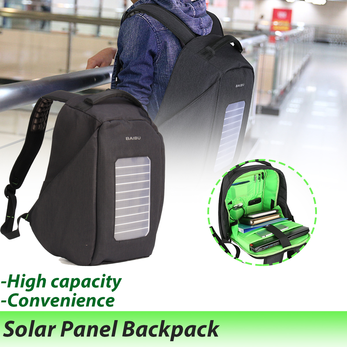 16-inch-Waterproof-Solar-Panel-Backpack-Laptop-USB-Charger-Outdoor-Travel-Camping-Bags-1244084-1