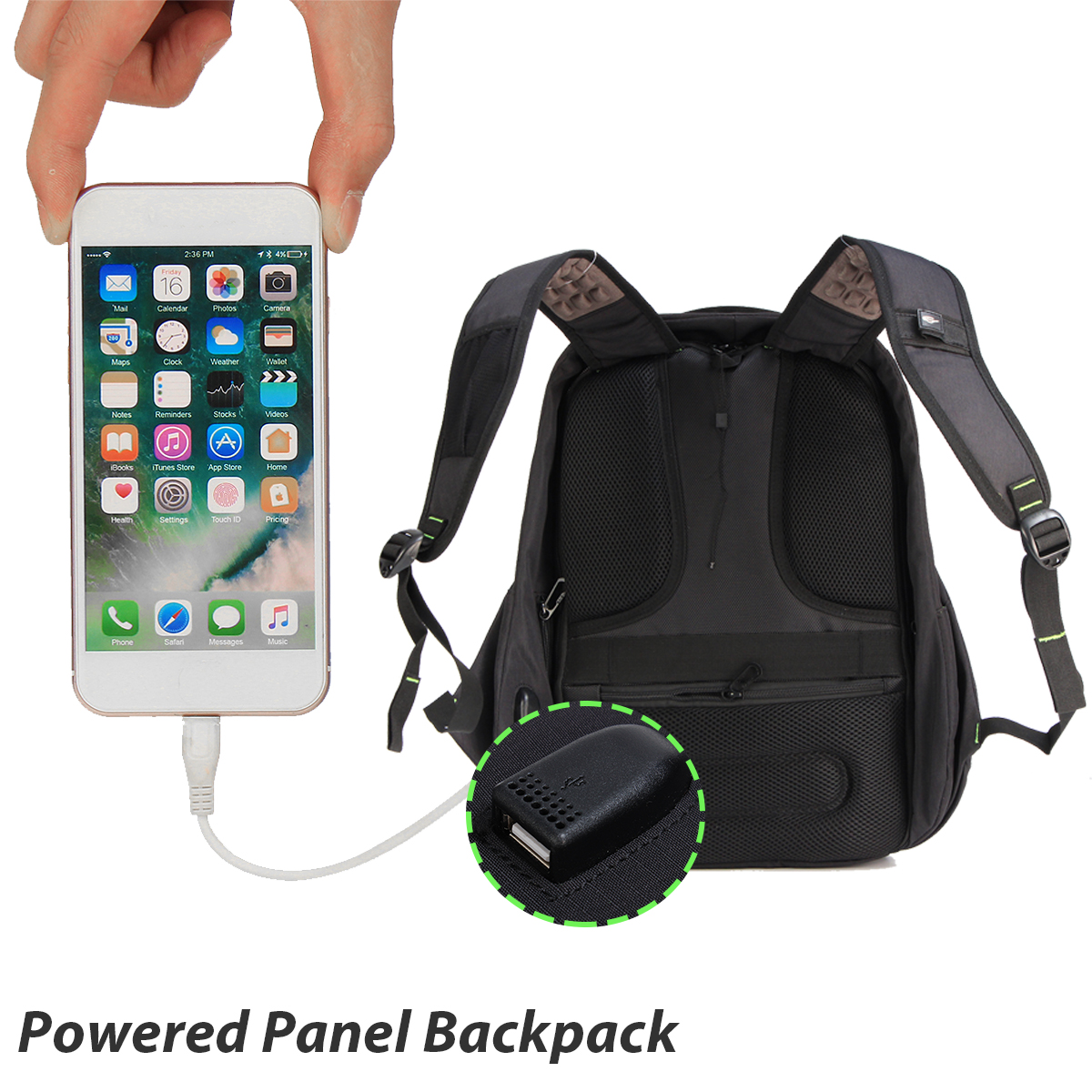 16-inch-Waterproof-Solar-Panel-Backpack-Laptop-USB-Charger-Outdoor-Travel-Camping-Bags-1244084-4