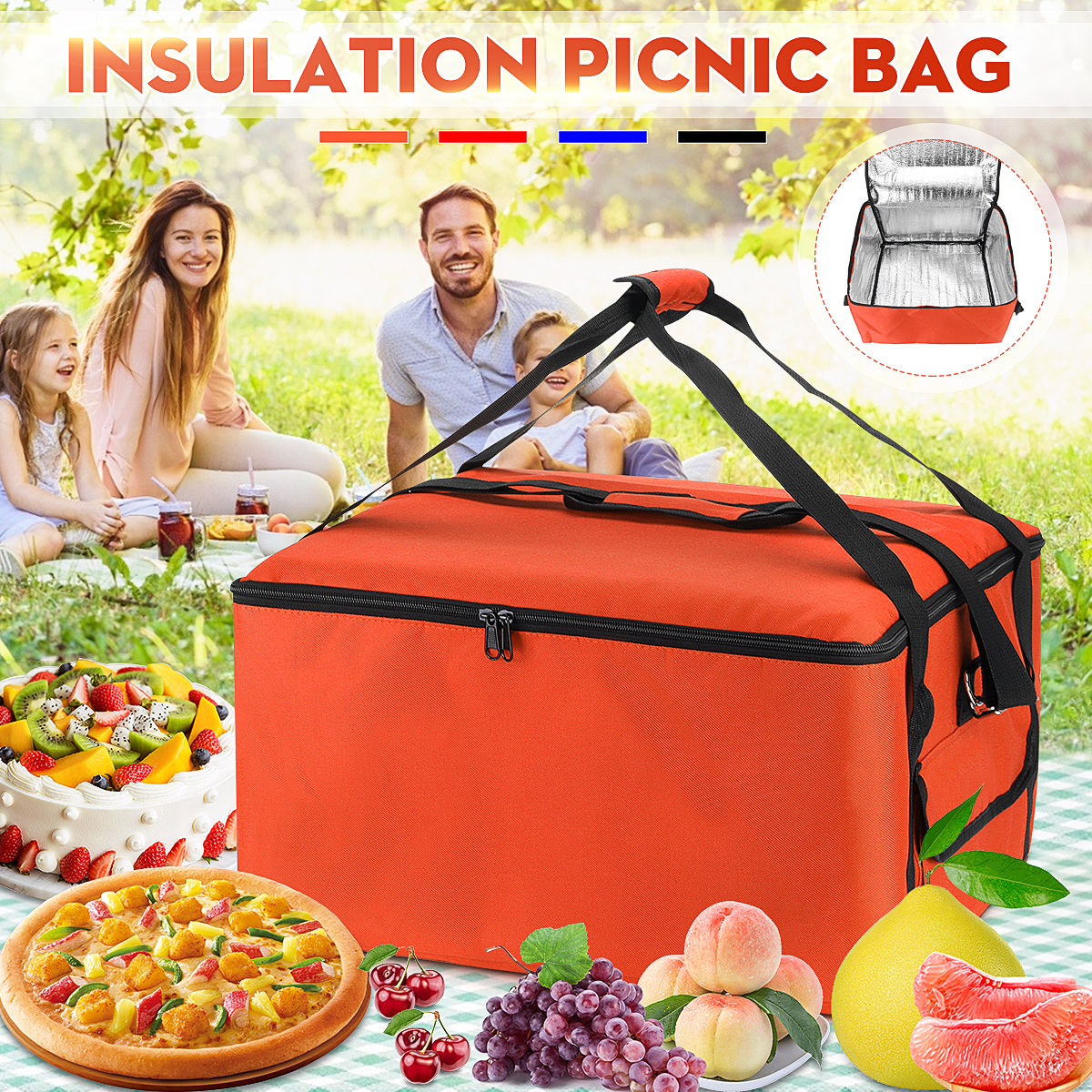 16quot-Waterproof-Pizza-Insulated-Bag-Cooler-Bag-Insulation-Folding-Picnic-Portable-Ice-Pack-Food-Th-1668296-1