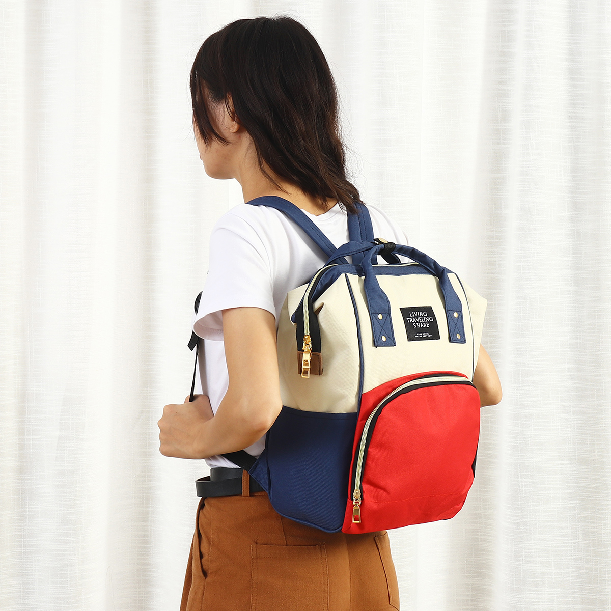 36L-Canvas-Mother-Baby-Bag-Multifunctional-Diaper-Bag-Shoulder-Bag-Backpack-Outdoor-Camping-Travel-1736483-6