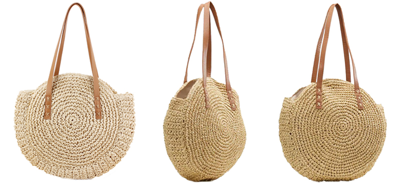 43-x-10-x-62cm-Round-Straw-Beach-Bag-Woven-Shoulder-Bag-Handbag-1308672-3