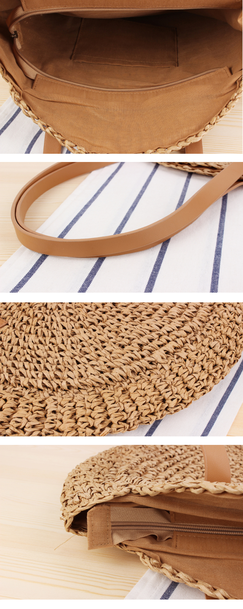 43-x-10-x-62cm-Round-Straw-Beach-Bag-Woven-Shoulder-Bag-Handbag-1308672-4