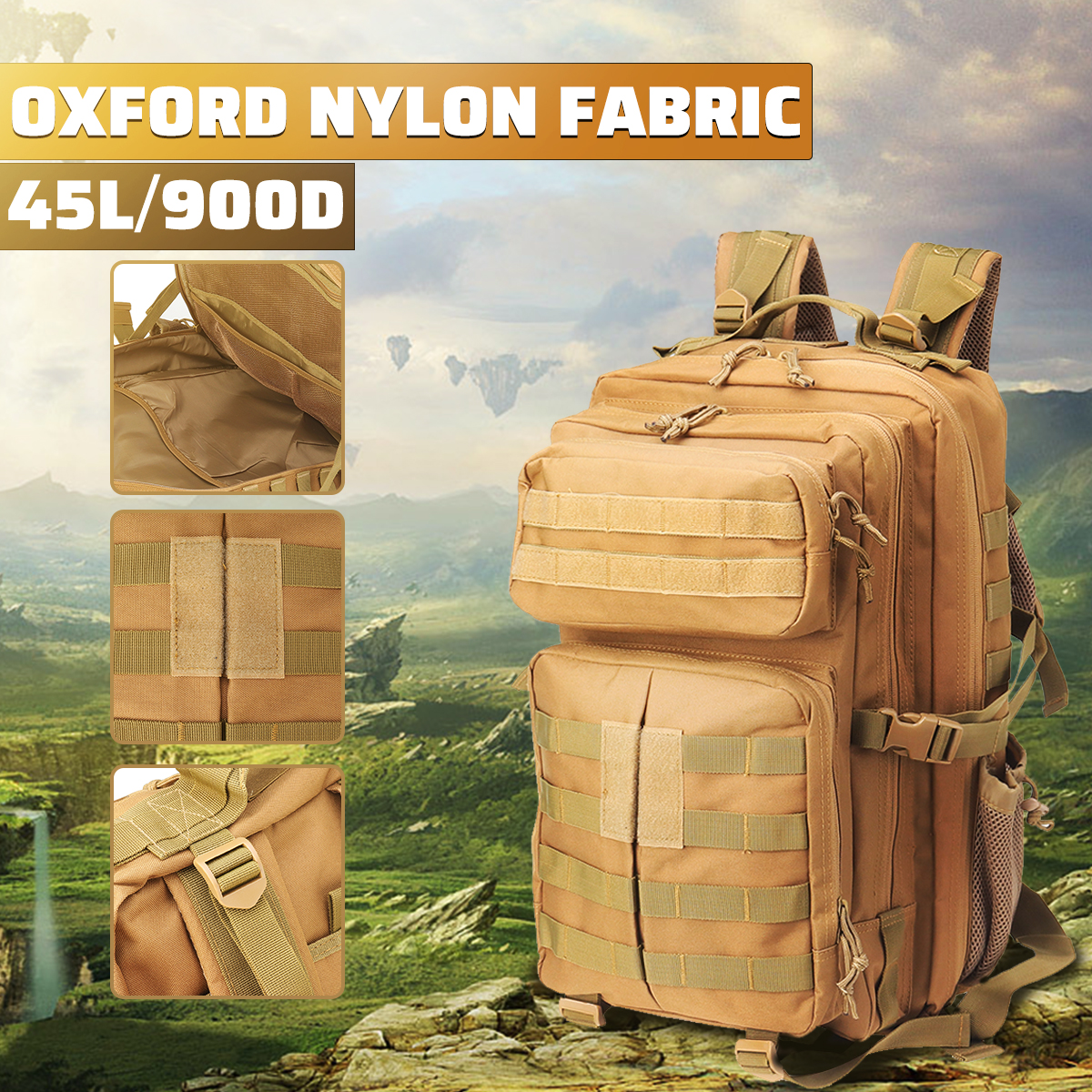 45L-900D-Waterproof-Tactical-Backpack-Oxford-Cloth-Molle-Military-Outdoor-Bag-Traveling-Camping-Hiki-1560781-2