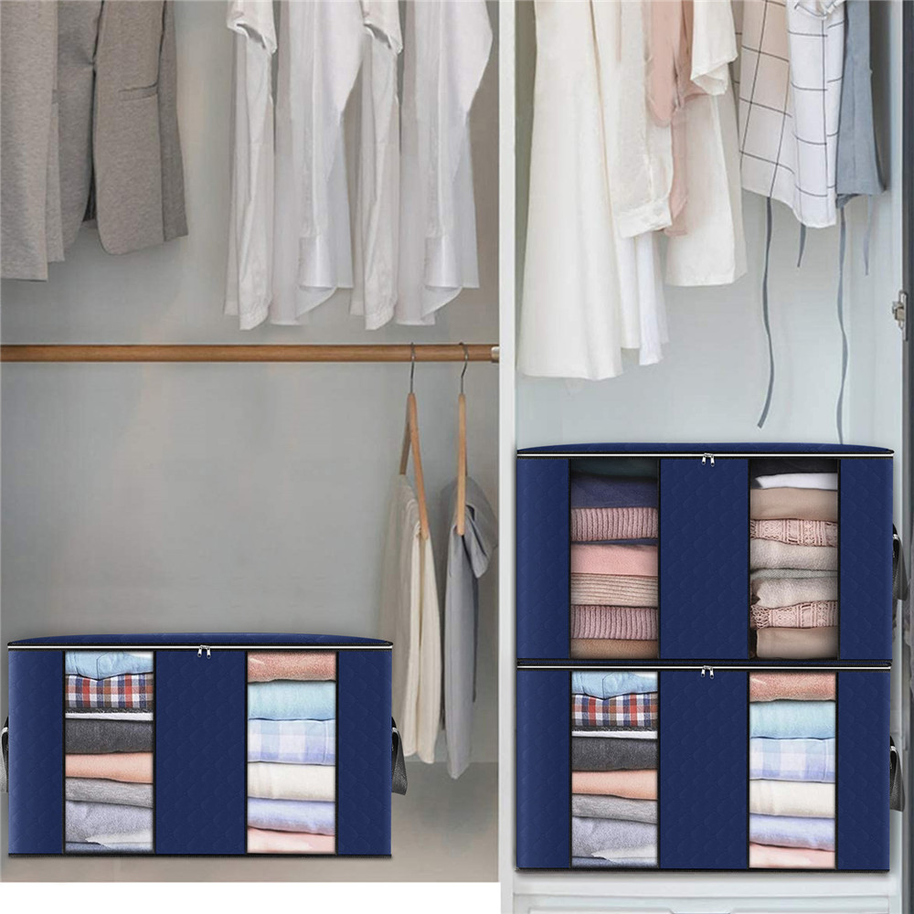 4PCS-Large-Capacity-Clothes-Storage-Bags-Comforter-Blanket-Closet-Organizer-Boxes-1935364-7