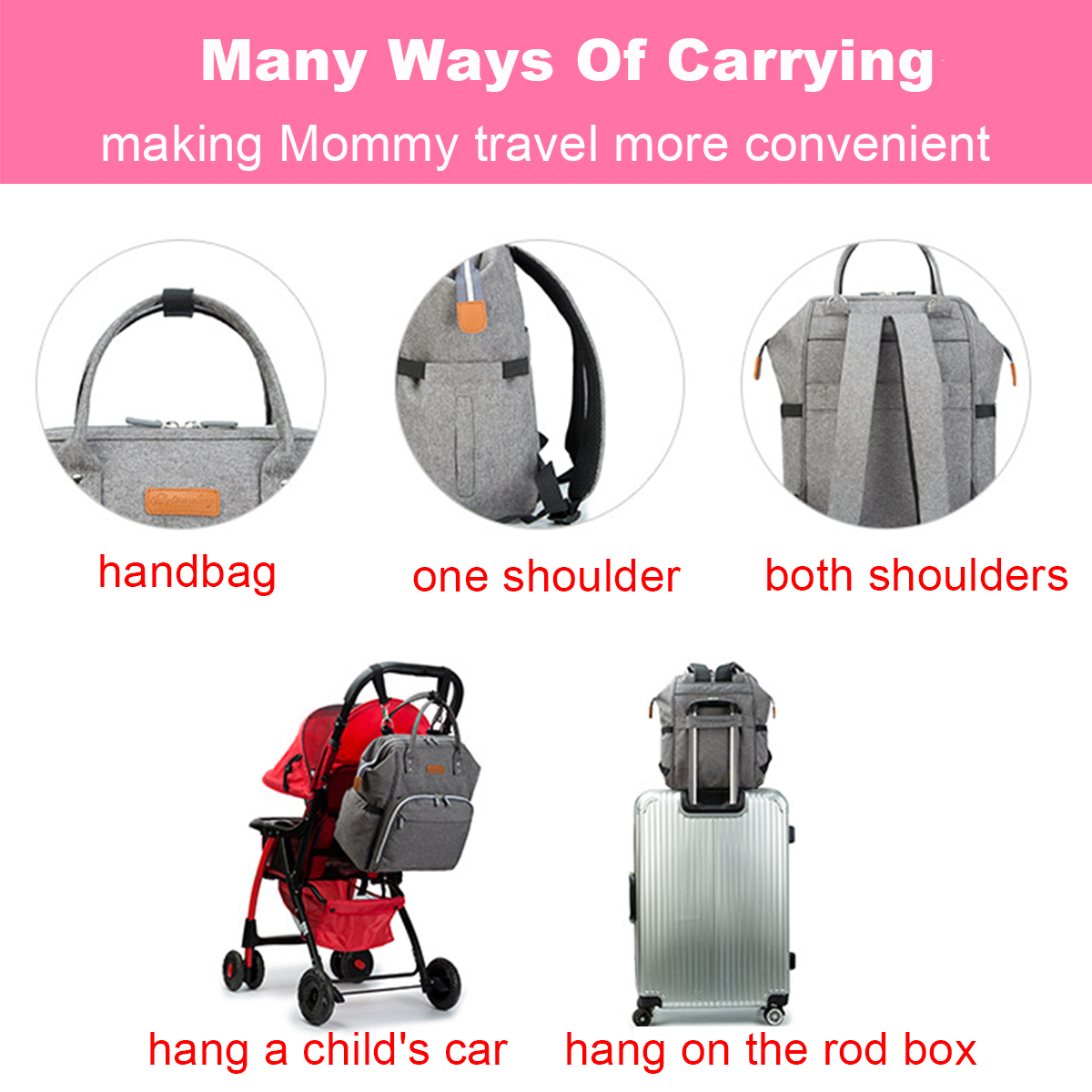 4Pcs-Mummy-Nappy-Diaper-Bag-Set-Nappy-Diaper-With-Nursing-Feeding-Bottle-Pouch-Baby-Car-Hook-1253110-7
