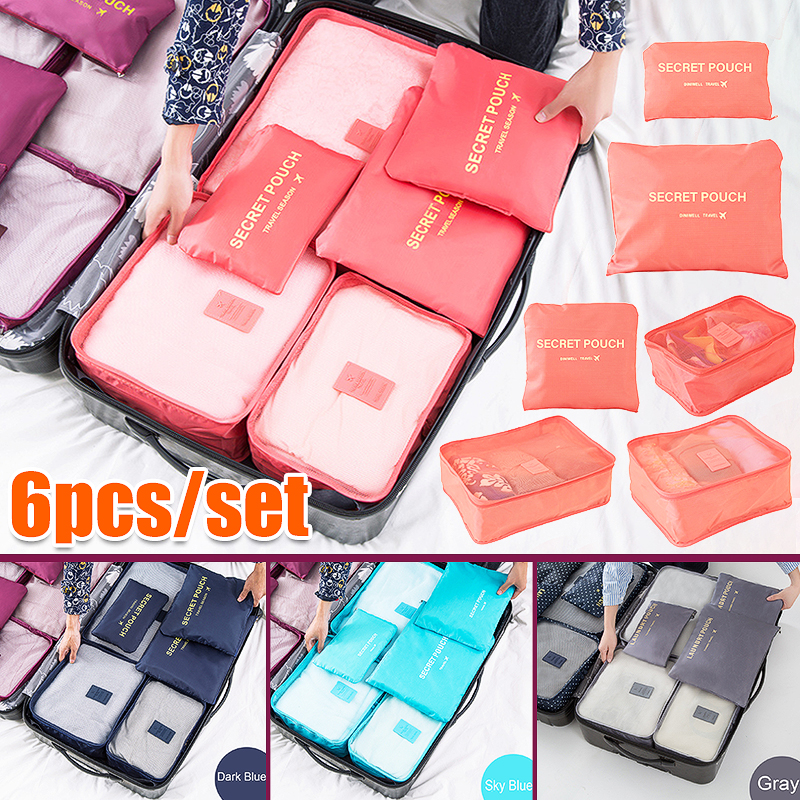 6Pcs-Waterproof-Clothes-Storage-Bag-Outdoor-Travel-Bag-Luggage-Bag-Packing-Bag-1576962-1