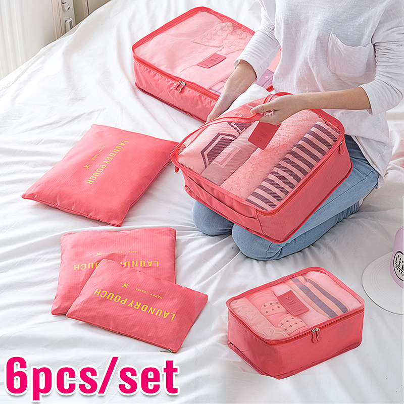 6Pcs-Waterproof-Clothes-Storage-Bag-Outdoor-Travel-Bag-Luggage-Bag-Packing-Bag-1576962-2