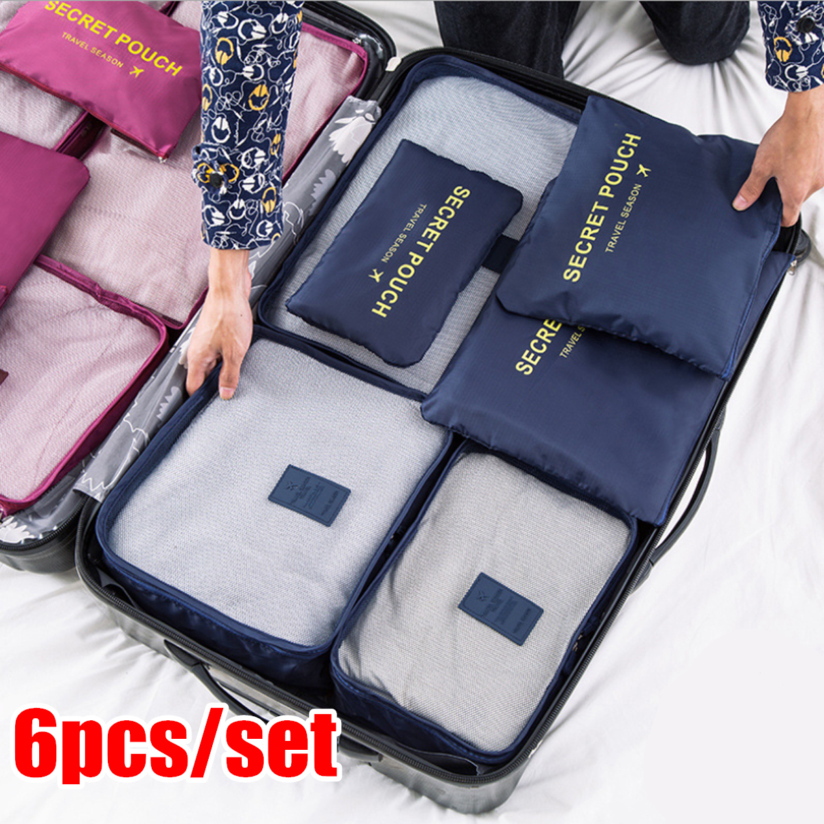 6Pcs-Waterproof-Clothes-Storage-Bag-Outdoor-Travel-Bag-Luggage-Bag-Packing-Bag-1576962-7