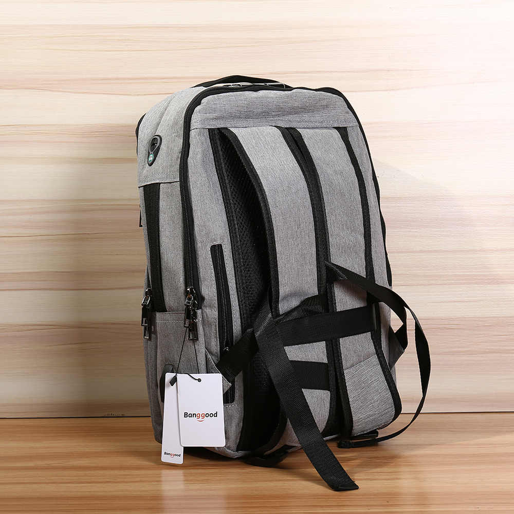 Bang-good-17L-Anti-theft-Men-Women-Laptop-Notebook-Backpack-USB-Charging-Port-Lock-Travel-School-Bag-1278887-4