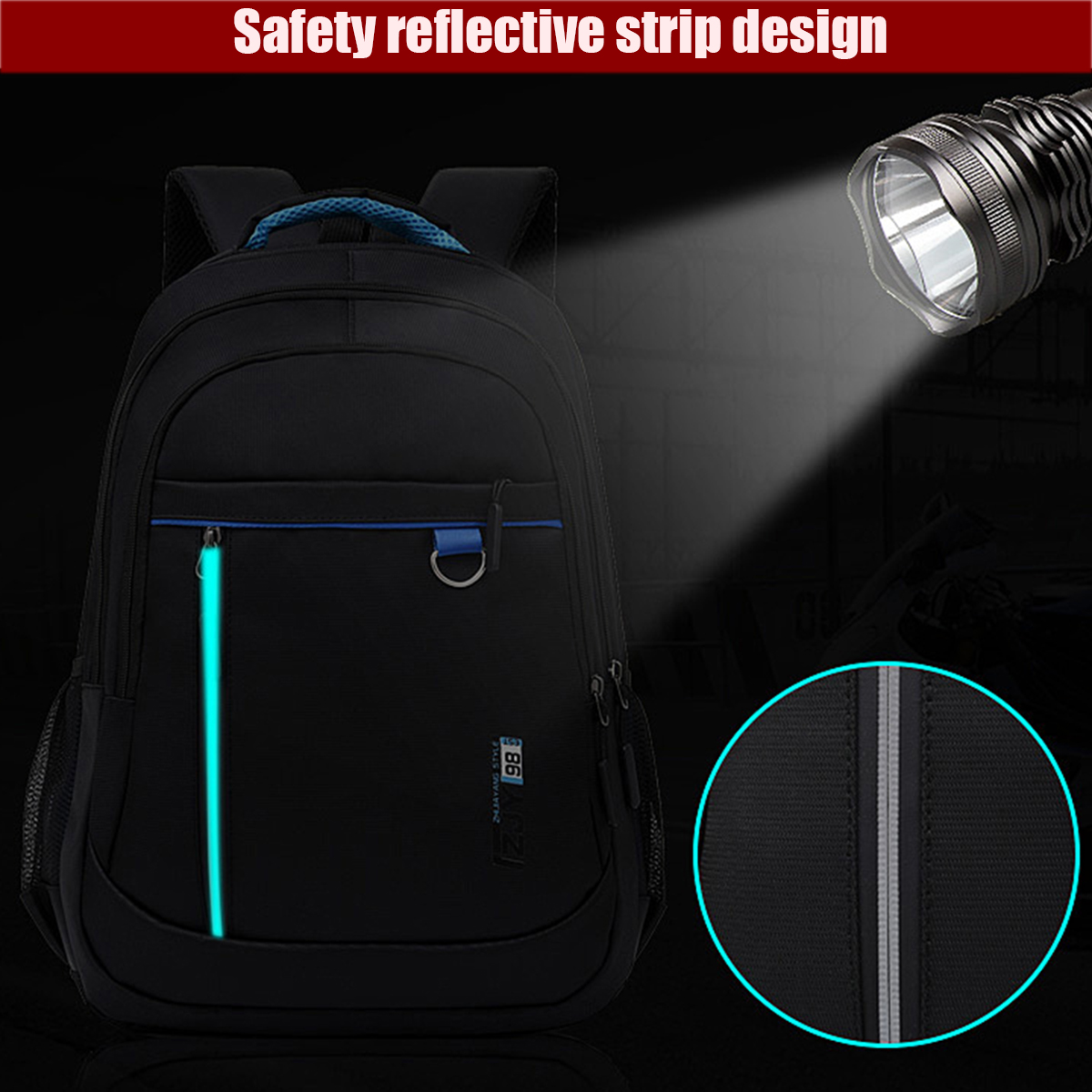 Casual-156inch-Backpack-Anti-Theft-Waterproof-15inch-Laptop-Bag-Camping-Travel-Rucksack-1693814-6