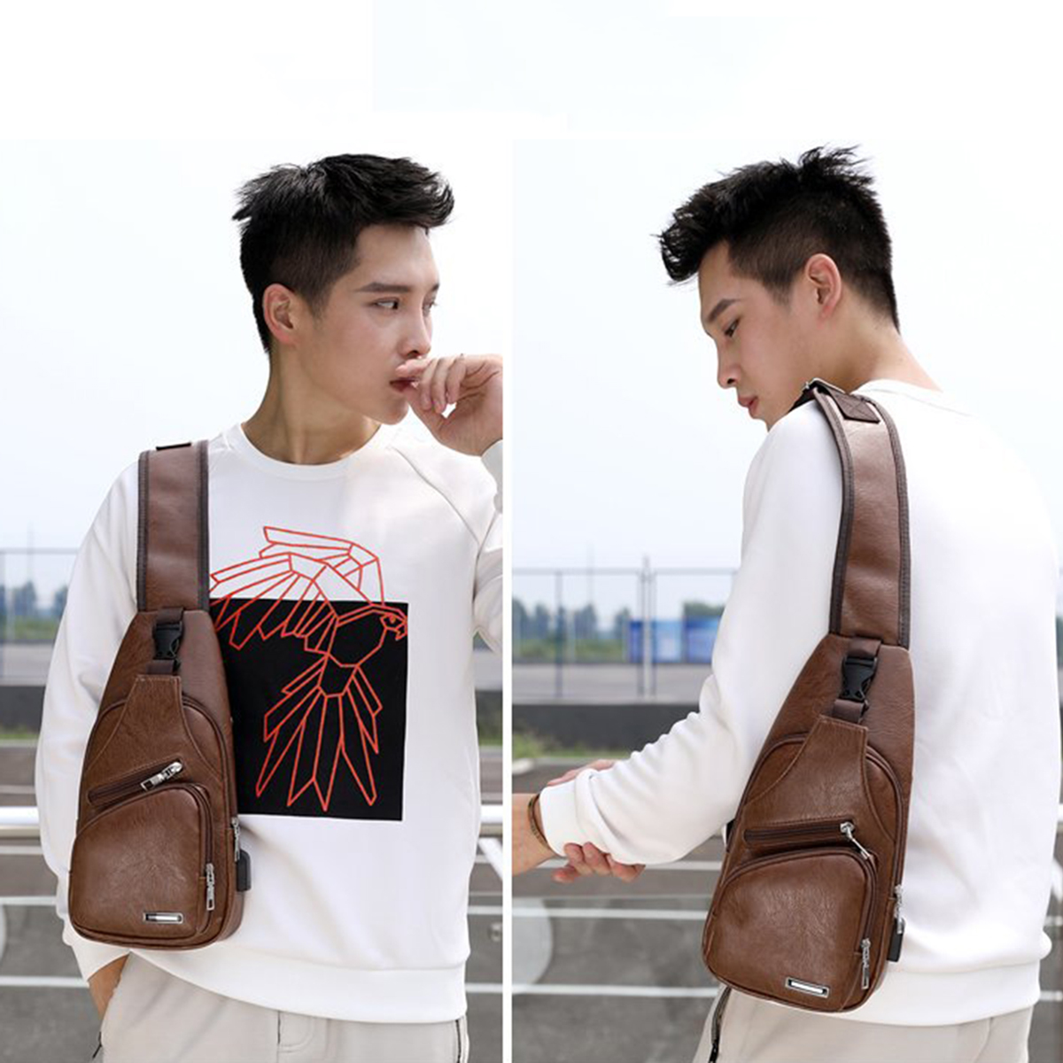 Casual-Outdoor-Travel-USB-Charging-Port-Sling-Bag-Leather-Chest-Bag-Crossbody-Bag-1637756-5