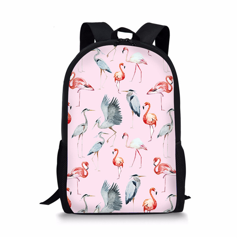 Flamingo-Backpack-Student-Travel-School-College-Shoulder-Bag-Handbag-Camping-Rucksack-1390454-9
