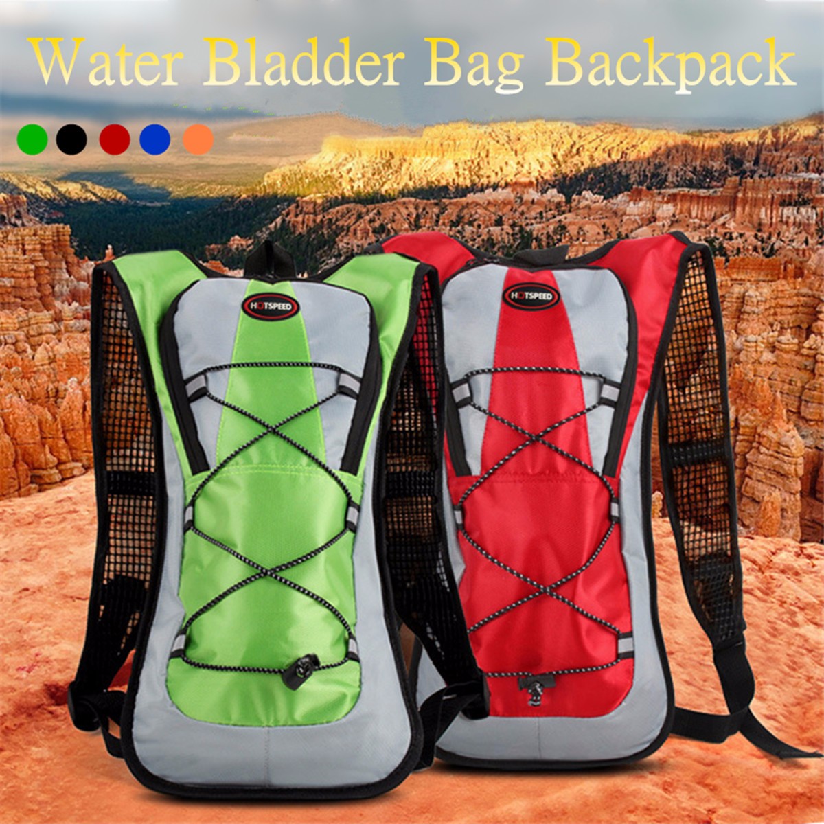 IPRee-5L-Running-Hydration-Backpack-Rucksack-2L-Straw-Water-Bladder-Bag-For-Hiking-Climbing-1126379-1
