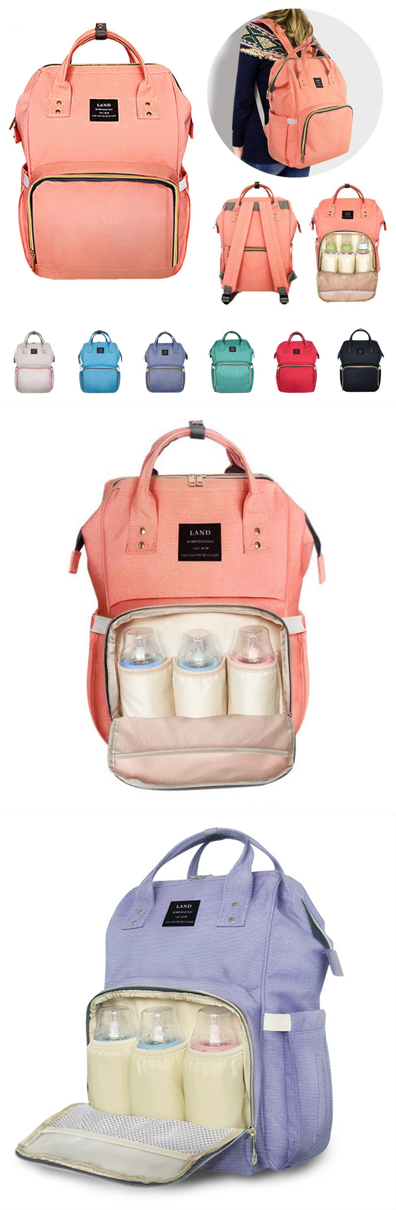 IPReereg-24L-Waterproof-Baby-Diaper-Nappy-Backpack-Multifunctional-Large-Changing-Bag-1204350-1