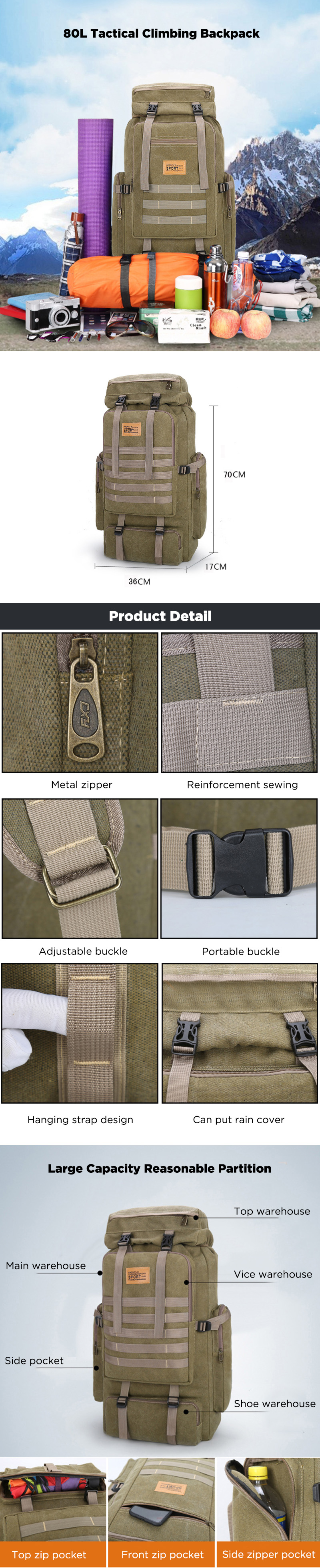 IPReereg-80L-Canvas-Tactical-Backpack-Waterproof-Travel-Bag-Unisex-Hiking-Climbing-Rucksack-1611865-1