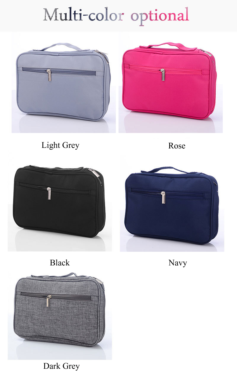IPReereg-Nylon-Women-Travel-Cosmetic-Bag-Waterproof-Makeup-Tool-Storage-Finishing-Handbag-Organizer--1414252-4
