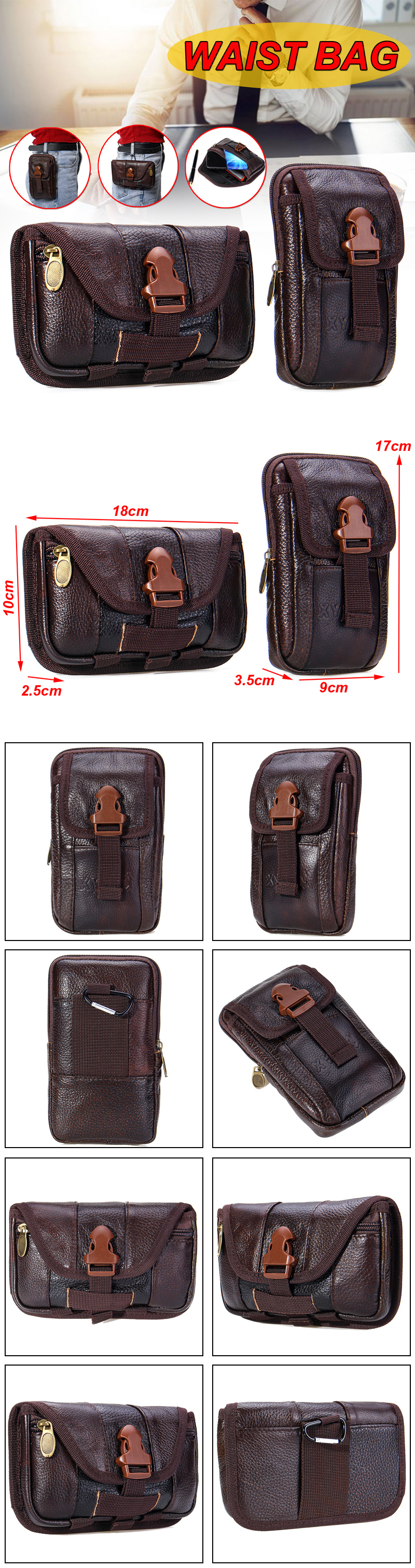 Leather-Waist-Bag-Wallet-Coin-Storage-Bag-Double-Layer-Pack-Phone-Bag-1566790-1