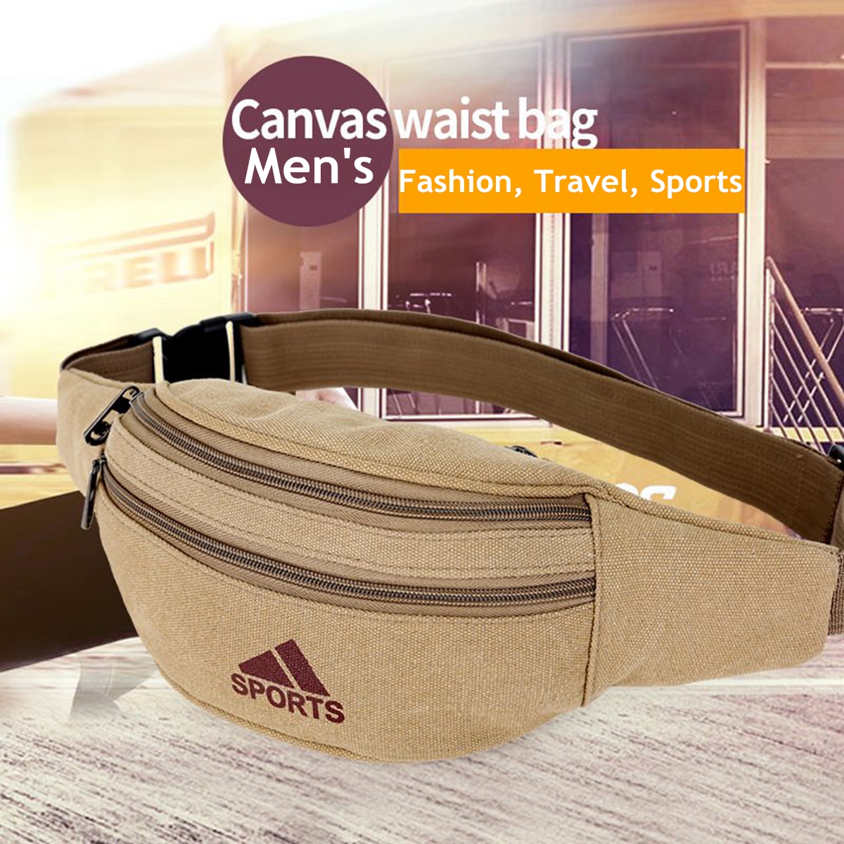 Men-Canvas-Waist-Bag-Outdoor-Camping-Hiking-Traveling-Sports-Bag-Storage-Bag-1589829-1