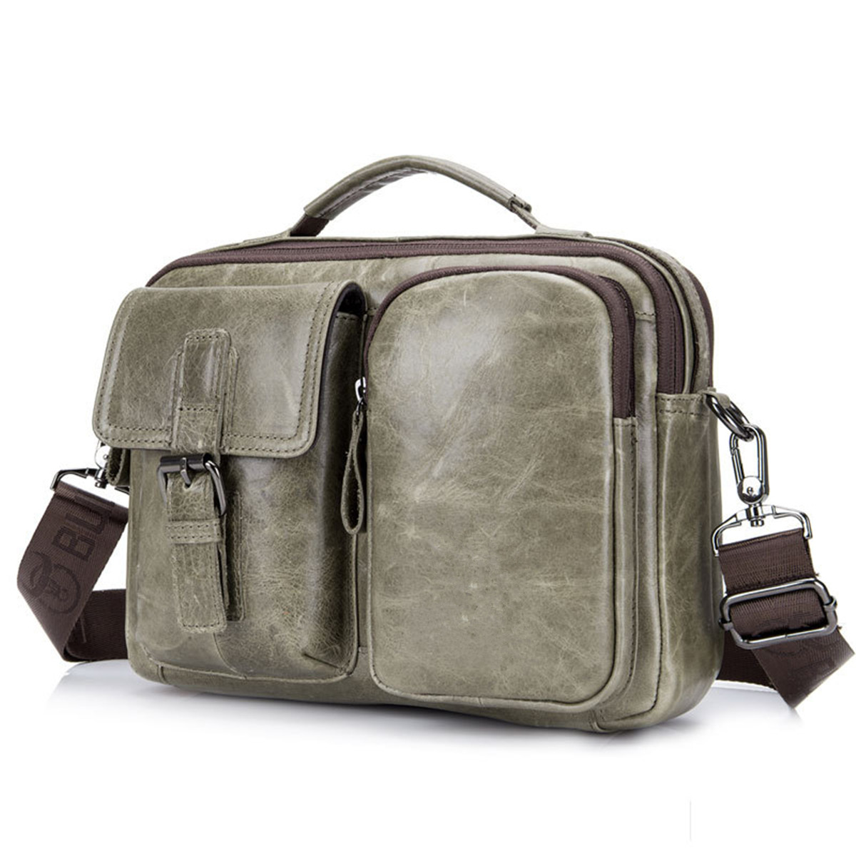 Men-Genuine-Leather-Briefcase-Shoulder-Bag-Business-Travel-Messenger-Crossbody-Laptop-Handbag-1507223-4
