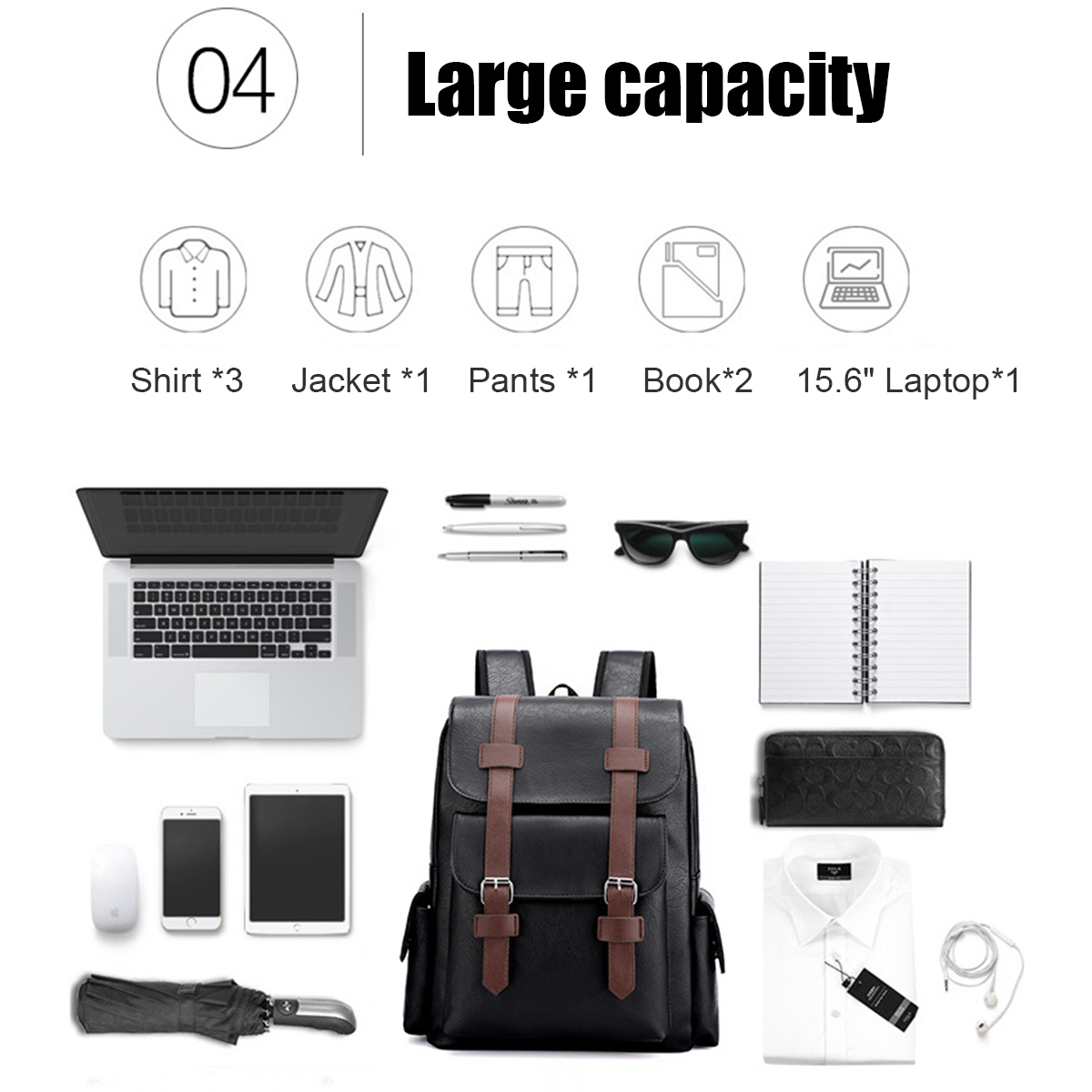 Men-Leather-School-Backpacks-Outdoor-Travel-Satchel-Shoulder-Bag-Rucksack-Satchel-Handbag-1698999-5