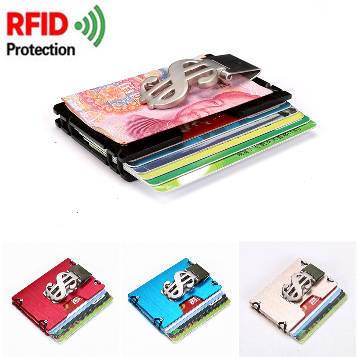 Men-RFID-Blocking-Slim-Credit-Card-Holder-Aluminum-Money-Clip-Minimalist-Wallet-1265241-2